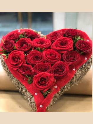 Καρδιά από Τριαντάφυλλα Valentine's