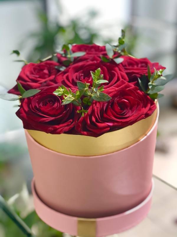 Ροζ Κουτί Τριαντάφυλλα