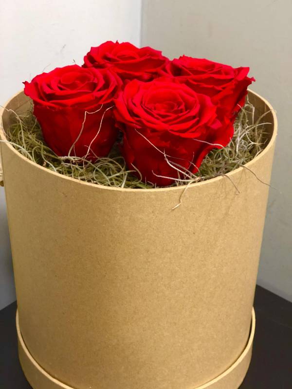 Forever Roses Τριαντάφυλλο που Ζει για Πάντα Καφέ Κουτί