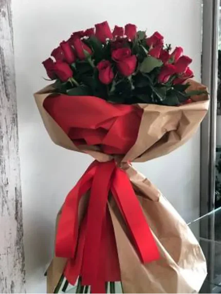 Μπουκέτο Τριαντάφυλλα Kόκκινα 30τμχ
